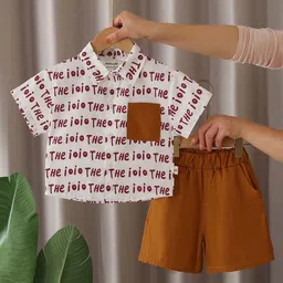 INCLUD Boys Printed Short Sleeves Shirt With Shorts-picture-29