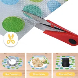 Kuber Industries Green Set of 1 Water Resistant Shelf Liner Organisers image 5