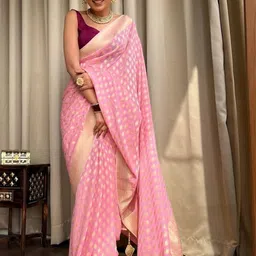 SP TEXTILE CLOTHES Woven Design Zari Art Silk Banarasi Saree image 3