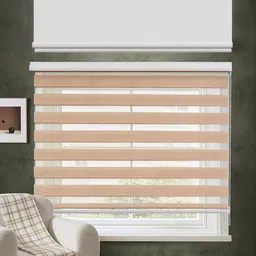 dreamangel fashion Cream-Coloured Adjustable Waterproof Window Curtain-picture-40