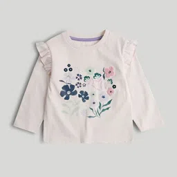 mothercare Girls Floral Printed Round Neck T-shirt-picture-30
