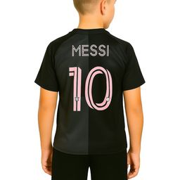 dostitch Boys Typography Printed Messi Inter Miami Away Jersey Dri-FIT T-shirt-picture-4