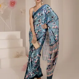 BAESD Floral Printed Pure Silk Bagh Saree-picture-33