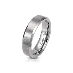 Moneekar Jewels Unisex Stainless Steel Tungsten Finger Ring-picture-29