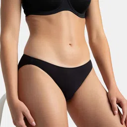 Jockey Pack Of 2 Medium Coverage Bikini Briefs With Stay Fresh Treatment1803-0205-BK-WS image 5