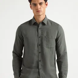 Arrow Sport Men Slim Fit Solid Spread Collar Casual Shirt image 4