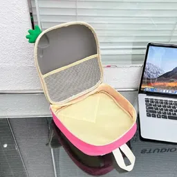 kiddospedia Ice Cream Hardshell Bag, Preschool Bag, Ice Cream Backpack Waterproof School Bag image 3