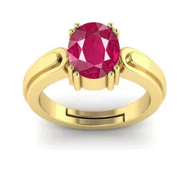 RRVGEM 13.25 Ratti Ruby Gemstone Adjustable Finger Ring-picture-38