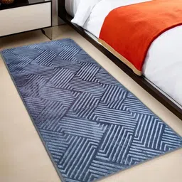 ELEGANT WEAVERS Grey & Blue Textured Durable Floor Runner image 4