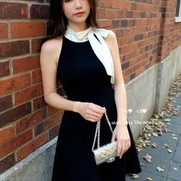 HERE&NOW Halter Neck Fit & Flare Dress-picture-41