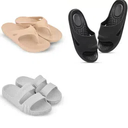 Feel alive Men Set Of 3 Ultra-Comfortable Lightweight Flip Flops-picture-32