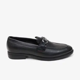 TONI ROSSI Men Leather Round Toe Loafers image 4