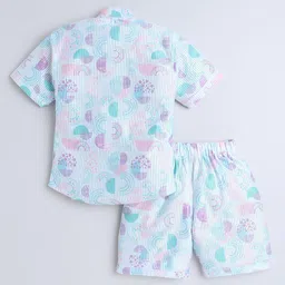 BAESD Boys Printed Short Sleeves Shirt With Shorts image 4
