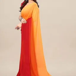 STYLETONE Ombre Poly Georgette Saree image 2