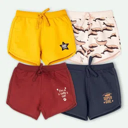 ariel Girls Pack Of 4 Printed Shorts-picture-40