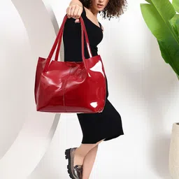 CarryLux Women Solid Shopper Tote Bag image 5