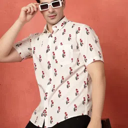 Mast & Harbour Men Classic Floral Printed Casual Shirt-picture-15