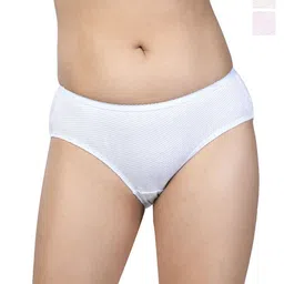 CHIC Women Pack Of 3 Pure Cotton Striped Basic Briefs-picture-25