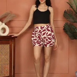 ETC Women Printed Lounge Shorts-picture-14