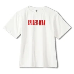 Wear Your Mind Boys Spider-Man Graphic Printed Round Neck Cotton Oversized T-shirt-picture-21