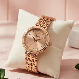 Lavie Women Brass Embellished Bracelet Style Straps Analogue Watch LV-705-RG-picture-32