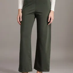 Xpose Women Comfort Regular Fit High-Rise Trousers-image-97