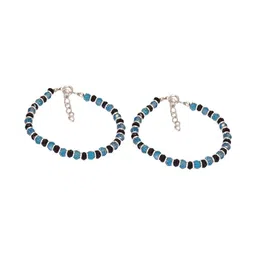 Sahiba Gems Silver-Plated Silver Artificial Stones Bracelet-picture-9