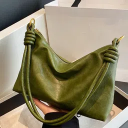 PURPLEHUNT Women Textured Half Moon Shoulder Bag image 1