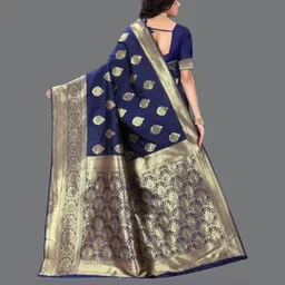 KSALIYA Blue Silk Blend Sarees image 3