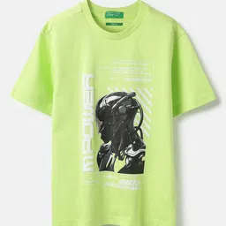 United Colors of Benetton Boys Graphic Printed Round Neck Cotton Relaxed Fit T-shirt-image-44