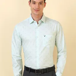 Allen Solly Men Floral Printed Spread Collar Pure Cotton Formal Shirt-picture-32