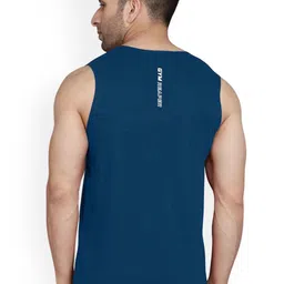 SLOWLORIS Pack Of 2 Printed Round Neck Sleeveless Bio-Wash Innerwear Vest image 2