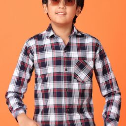 V-Mart Boys Checked Shirt with Trousers-picture-28