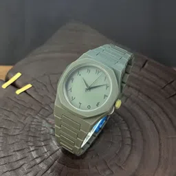 LUXURY FASHION PREMIUM DESIGN DIAL STAINLESS STEEL OLIVE CHAIN TRANDY WATCH Analog Watch - For Men MBA0114-image-3