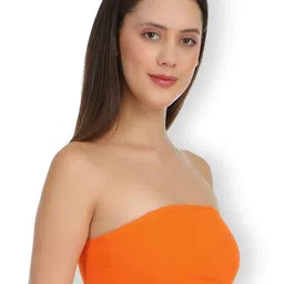 SELFCARE Pack Of 2 Full Coverage Strapless Non Padded Bandeau Bras With All Day Comfort image 3