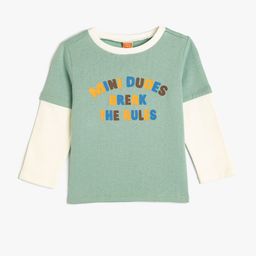 Koton Boys Typography Printed Sweatshirt-picture-42