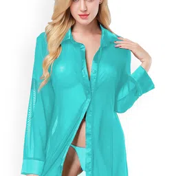 Xs and Os Women Solid Net Baby Doll-image-22