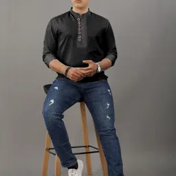 CROWNTAIL Cotton Men Kurtas image 5