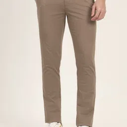 Greenfibre Men Printed Slim Fit Trousers-image-69