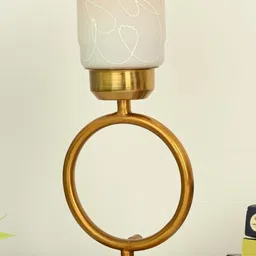 SOMIL Decorative Glass Shade Table Lamp image 2