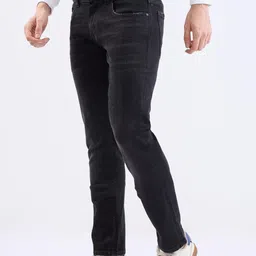 SPYKAR Men Black Cotton Slim Fit Low-Rise Jeans image 4