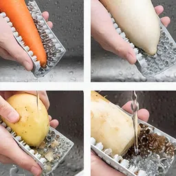 TASKHOUSE Grey 2 pieces Striped Cleaning Pad image 5