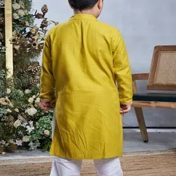 Vivedkids Boys Regular Pure Cotton Kurta with Salwar image 3