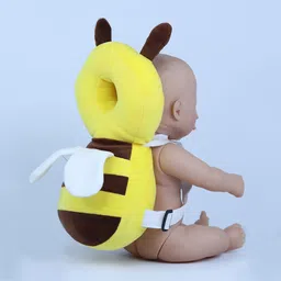 smile shake Baby Head and Back Protector Pillow With Strap for Baby Learning to Walk & Crawl image 2
