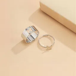 Teeragaj Set Of 2 Adjustable Butterfly Finger Ring-image-67