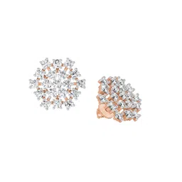 Sparkles Lab Grown Diamond 1.67 Carat Round Snowflake Stud Earrings for Women image 2