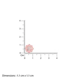 GIVA 92.5 Silver Rose Gold-Plated Bergenia Filigree Classic Studs Earrings image 4