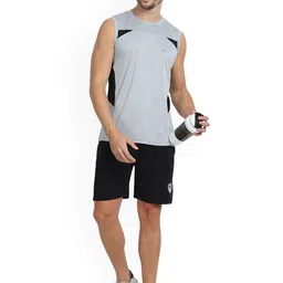 FTX Pack Of 3 Colourblocked Round Neck Gym Vests image 2