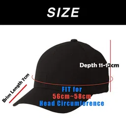 Infispace Men Embroidered Pure Cotton Smiley Summer Cap image 4