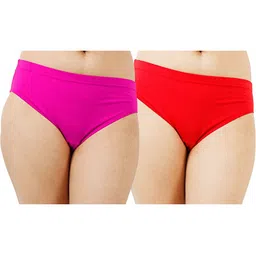 Diving Deep Women Pack of 2 Cotton Assorted Hipster Briefs-image-93